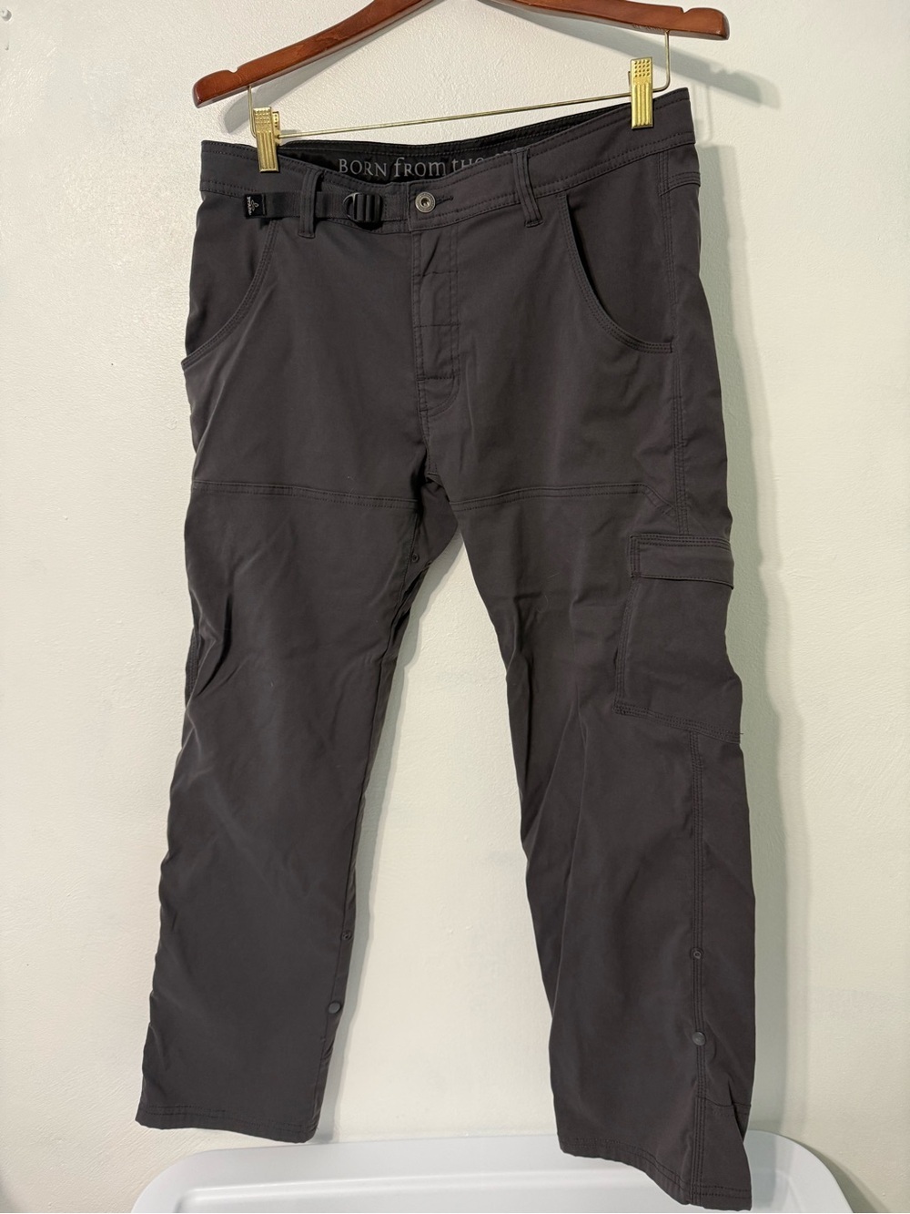 Prana Men's Dark Gray Cargo Pants 32W x 30L